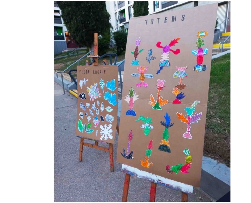 Atelier enfant illustration multi-technique - artiste intervenante
