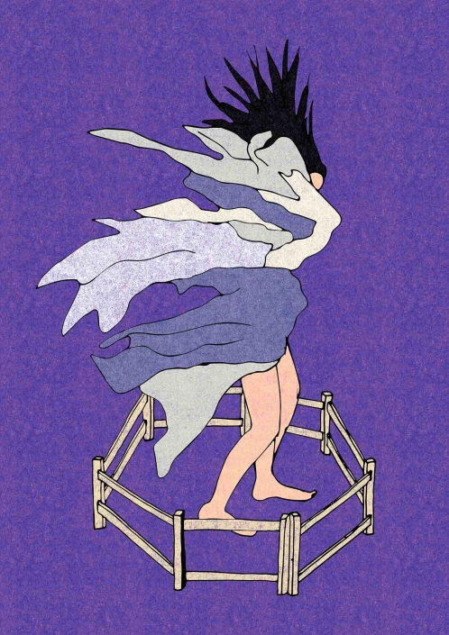 Licorne captive AFFICHE-ILLUSTRATION_LISE-IRIS